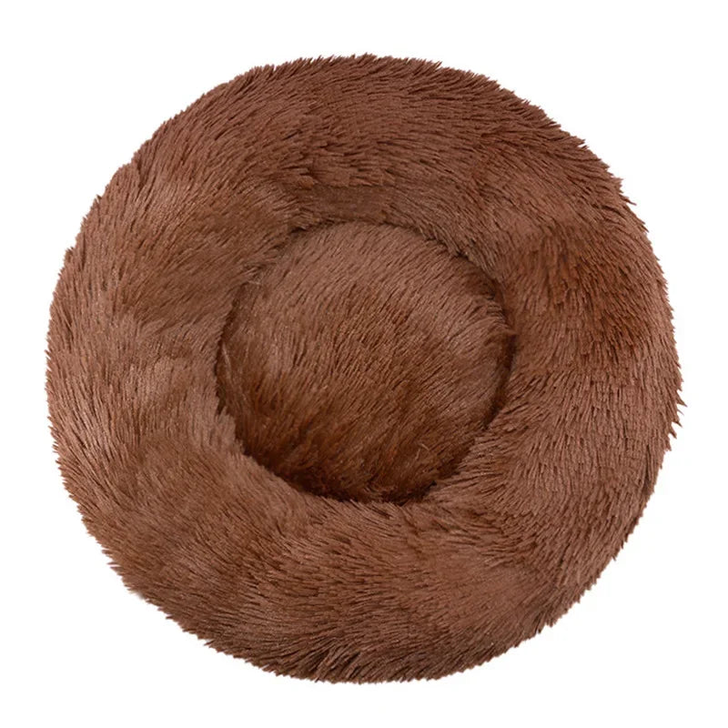 Cosy Round Plush Pet Bed 40-90cm