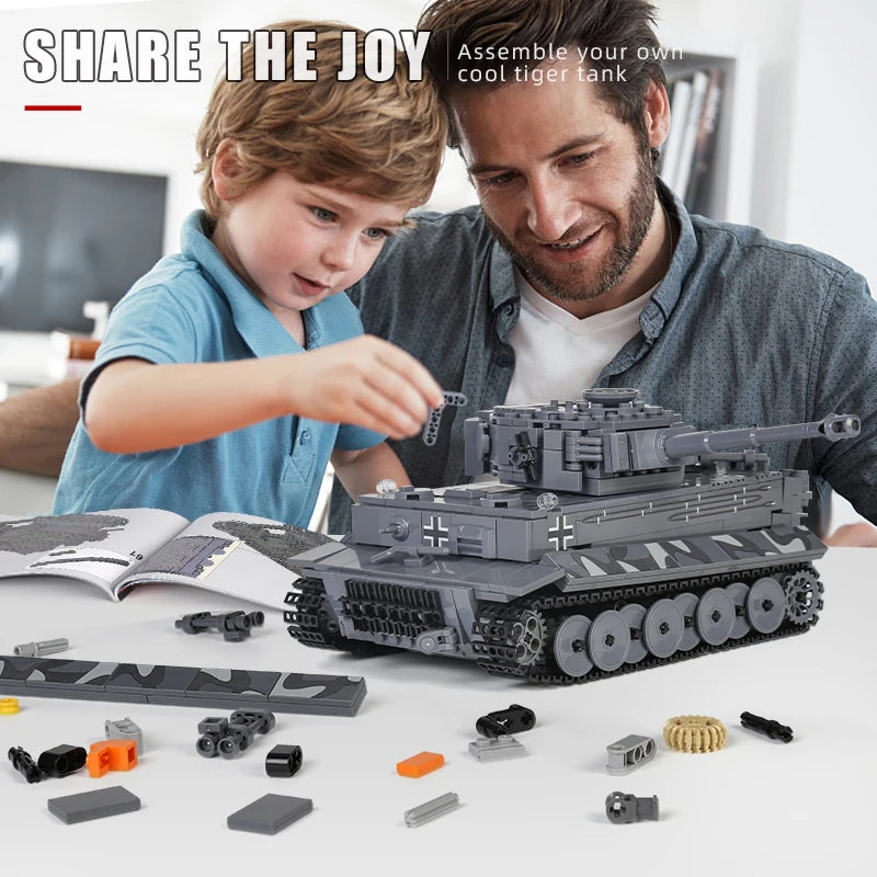 MOULD KING 20014 Remote Control Tank Building Blocks Military Battle Tank