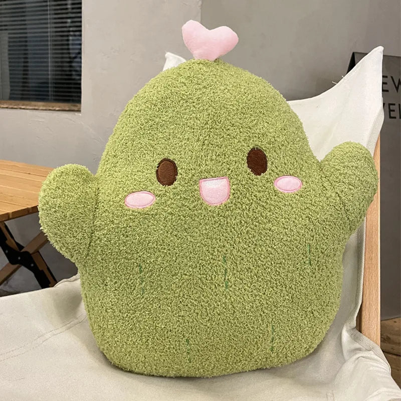 Soft Ghost Throw Pillow Plush GREEN HEART