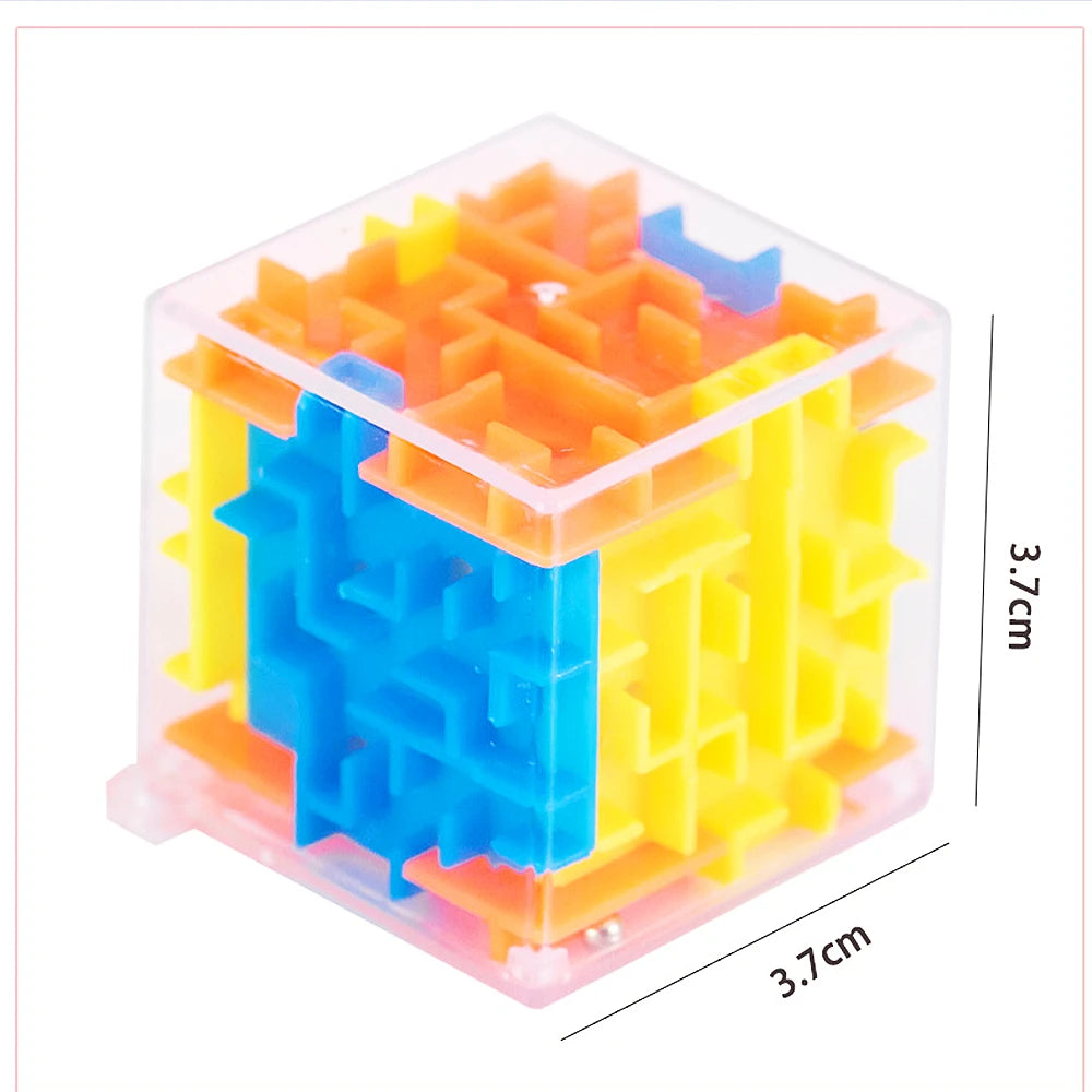 楽しい3Dキューブローリングビーズ迷路知育玩具10個