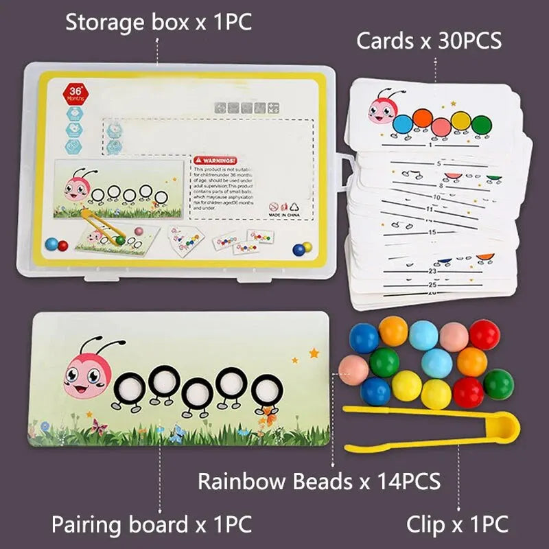 Clip Beads Sorting Fine Motor Skill Toy