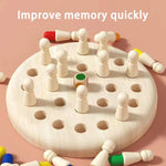 Wooden Chessboard Color Memory Chess Game