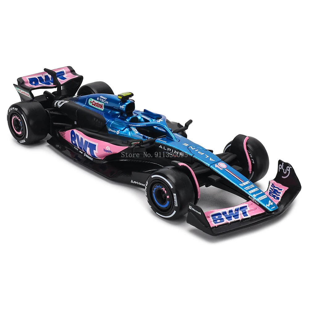 Bburago 1:43 Alpine F1 Team A523 2023 #10 Pierre Gasly #31 Esteban Ocon Alloy Car Die Cast