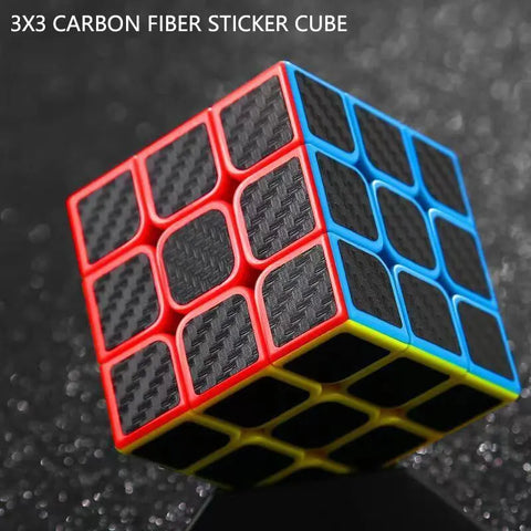 Carbon Fiber Sticker 3x3x3 Magic Cube