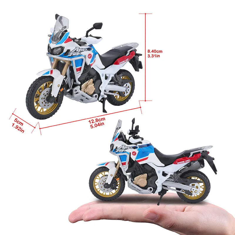 Bburago 1:18 Honda Africa Twin Adventure alloy motorcycle model