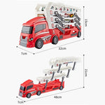 Container Truck (6 alloy pull back car)