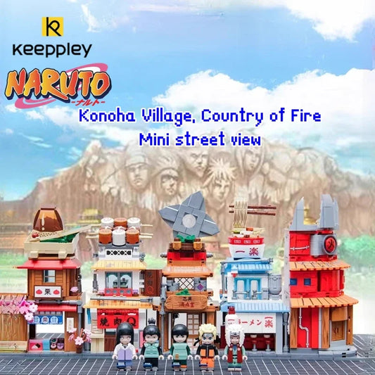 Keeppley building blocks Naruto Konoha Village