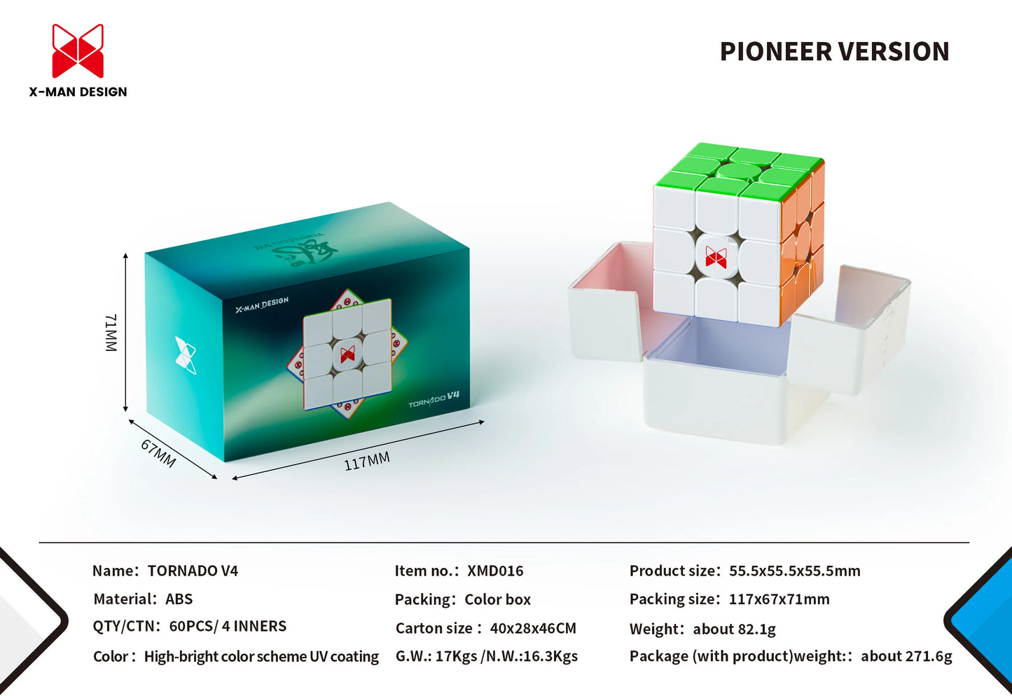 QiYi X-MAN Tornado V4 M 3x3 Magic Cube