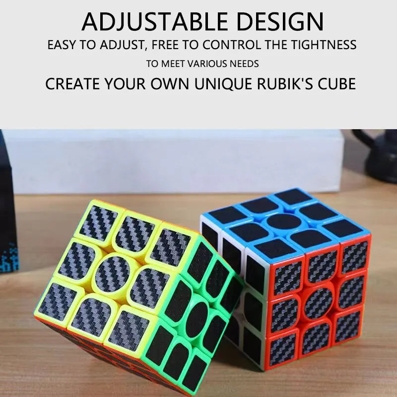 Carbon Fiber Sticker 3x3x3 Magic Cube