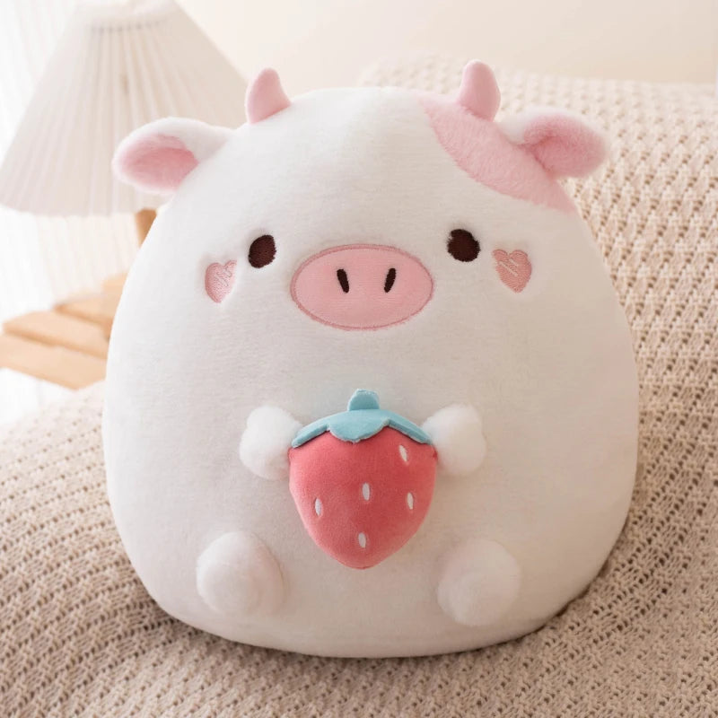 Kawaii Stuffed Animal Strawberry Popcorn Plushies