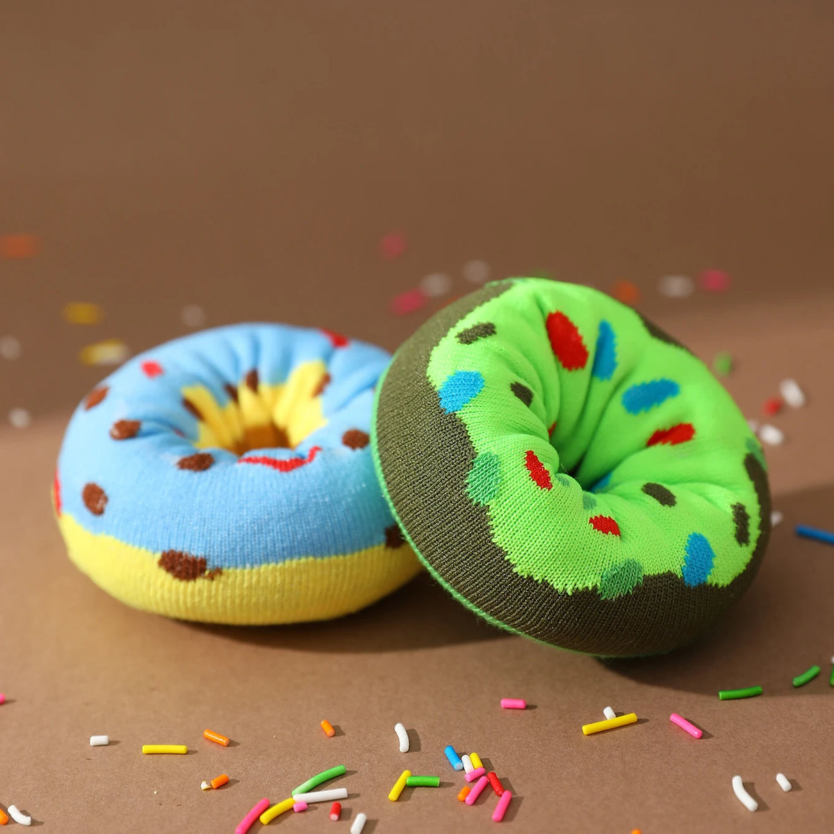 Colorful Donuts Pattern 2 Pairs