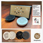 Magnetic Go Game Foldable Weiqi Acrylic Black White Chess Set