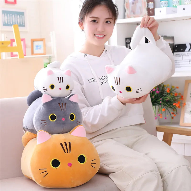 25CM Soft Cute Cat Plush Pillow