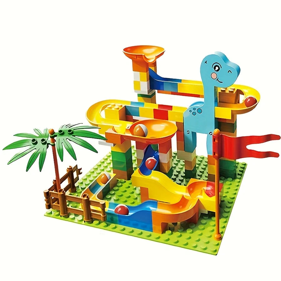 Marble Run Building Blocks Dinosaur Park