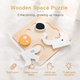 Wooden Astronaut Tangram Shapes Puzzle