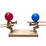 Balloon Bamboo Wooden Robot Battle Game