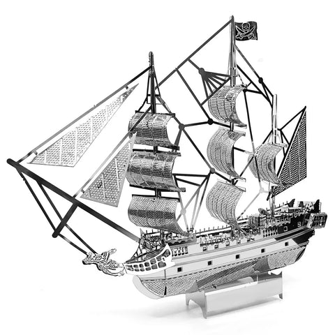 Black Pearl Pirate Ship 3D Metal Puzzle Model Kits