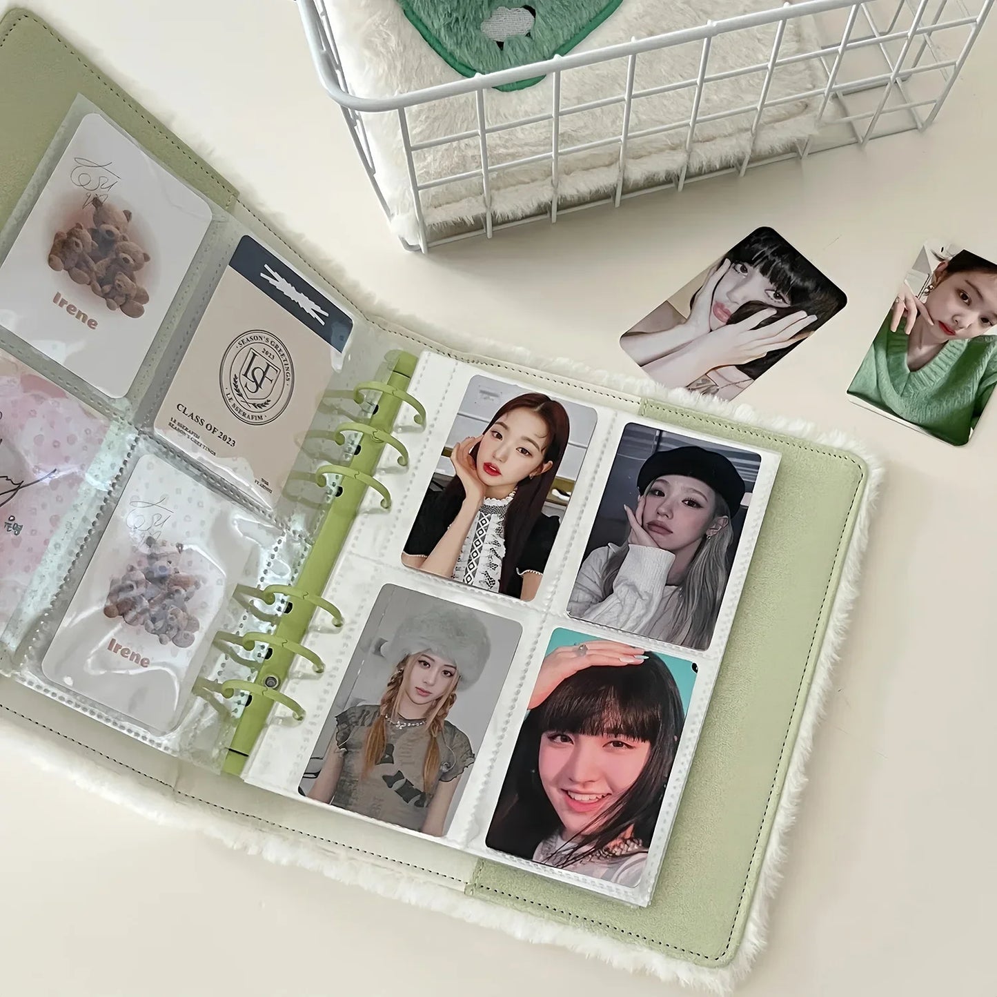 Plush Dog A6 Binder Photocard Holder with 10pcs Inner Pages