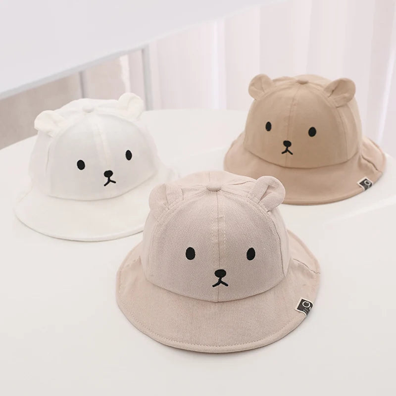 Bear Kids Bucket Hat Cotton 5-24M