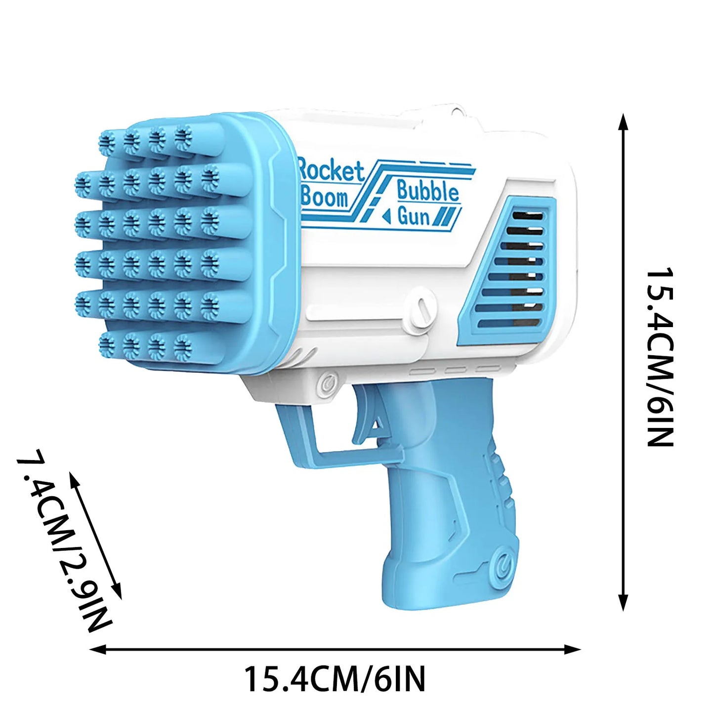 32-Hole Electric Bubble Automatic Gatling Bazooka Bubble Maker Machine