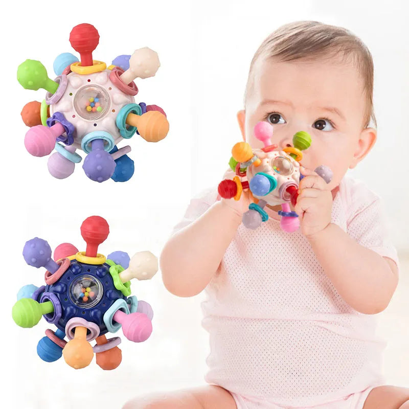 BPA Free Rotating Rattle Ball Grasping Activity