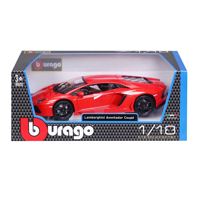 Bburago Die Cast Car 1:18 Scale Lamborghini Aventador Coupe LP700-4 Alloy