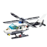 102pcs Police Helicopter Building Blocks