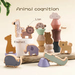 Baby Wooden Animal Stacking Toys