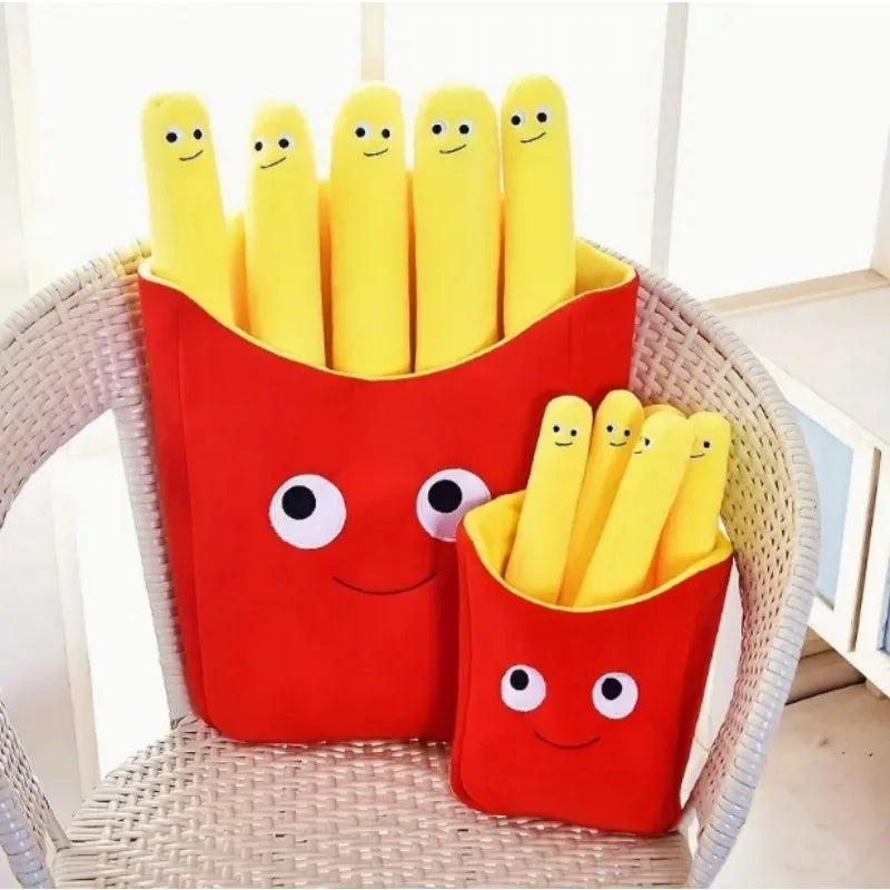 Fries Plush Throw Pillow