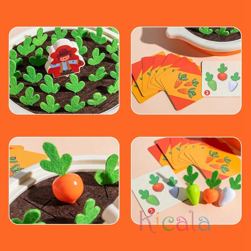 Baby Montessori Carrot Farm For Toddler