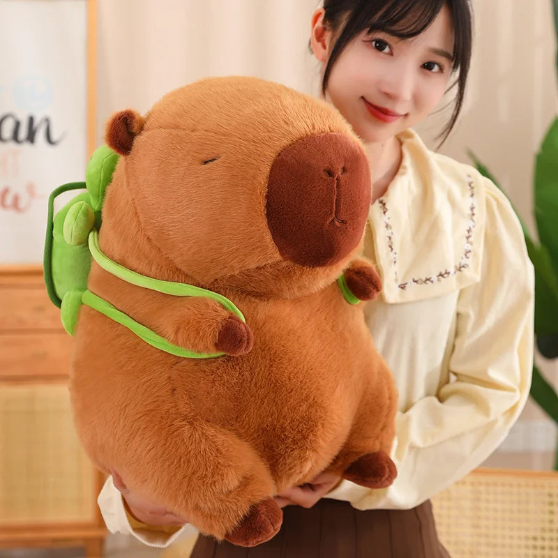 Fluffy Capybara Plush Turtle Bag