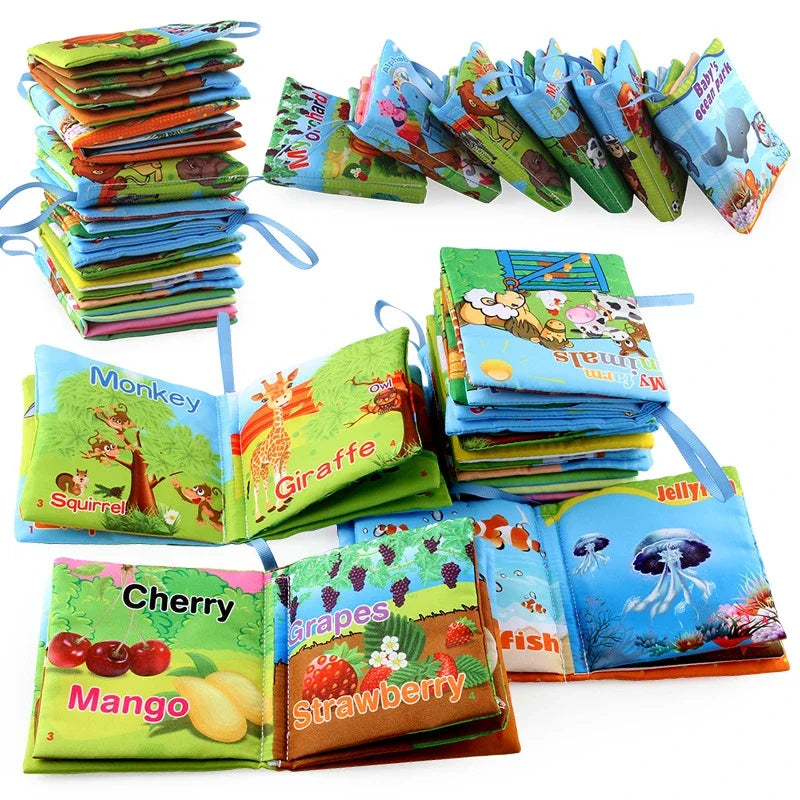 Baby Cloth Book Fruits Animals