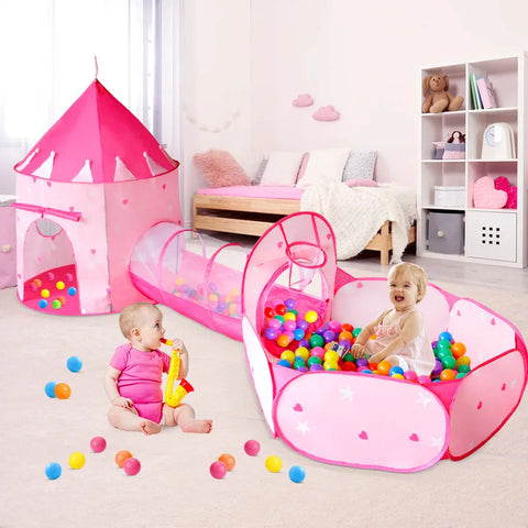Play Tunnel Crawling Tent Playhouse