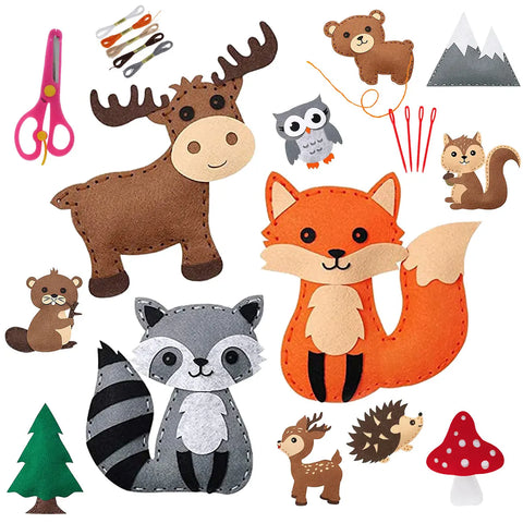 DIY Sewing Animals Craft Kit Forest Creatures