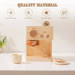 Kids Wooden Coffee Machine Kitchen Toys