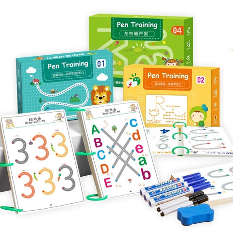 136Page Children Montessori Drawing Toy