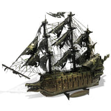 Piececool 3D Metal Puzzle The Flying Dutchman Model Building Kits Pirate Ship Jigsaw