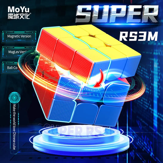 MoYu Super RS3M Maglev Ball Core 3x3 Magnetic Magic Cube 3×3 Professional 3x3x3