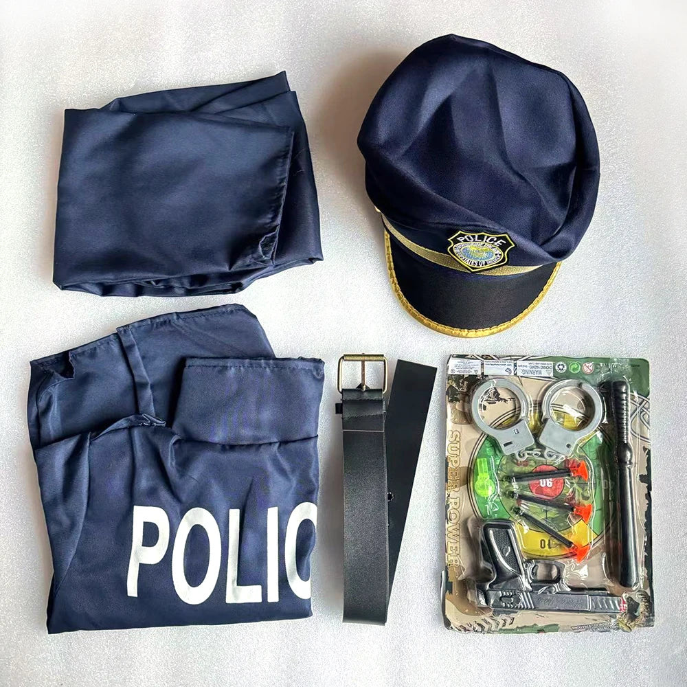 Children Policeman Costumes Set