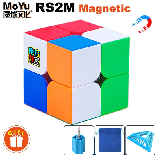 MoYu RS2M RS3M 2x2 3x3 Magnetic Magic Cube 2x2x2 3×3 Professional Speed Puzzle 3x3x3