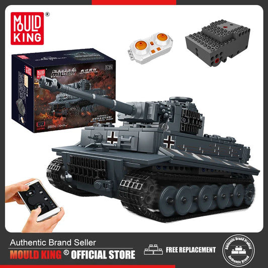 MOULD KING 20014 Remote Control Tank Building Blocks Military Battle Tank