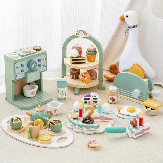 Wooden Kitchen Pretend Play