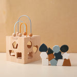 Montessori Toys Wooden Activity Cube