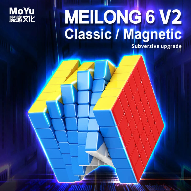 MOYU Meilong 6M V2 Magnetic Magic Cube 6x6x6 Professional Speed Puzzle 6x6