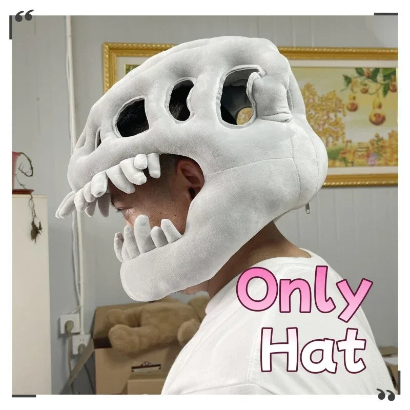 Dinosaur Bone Head Costume Plush
