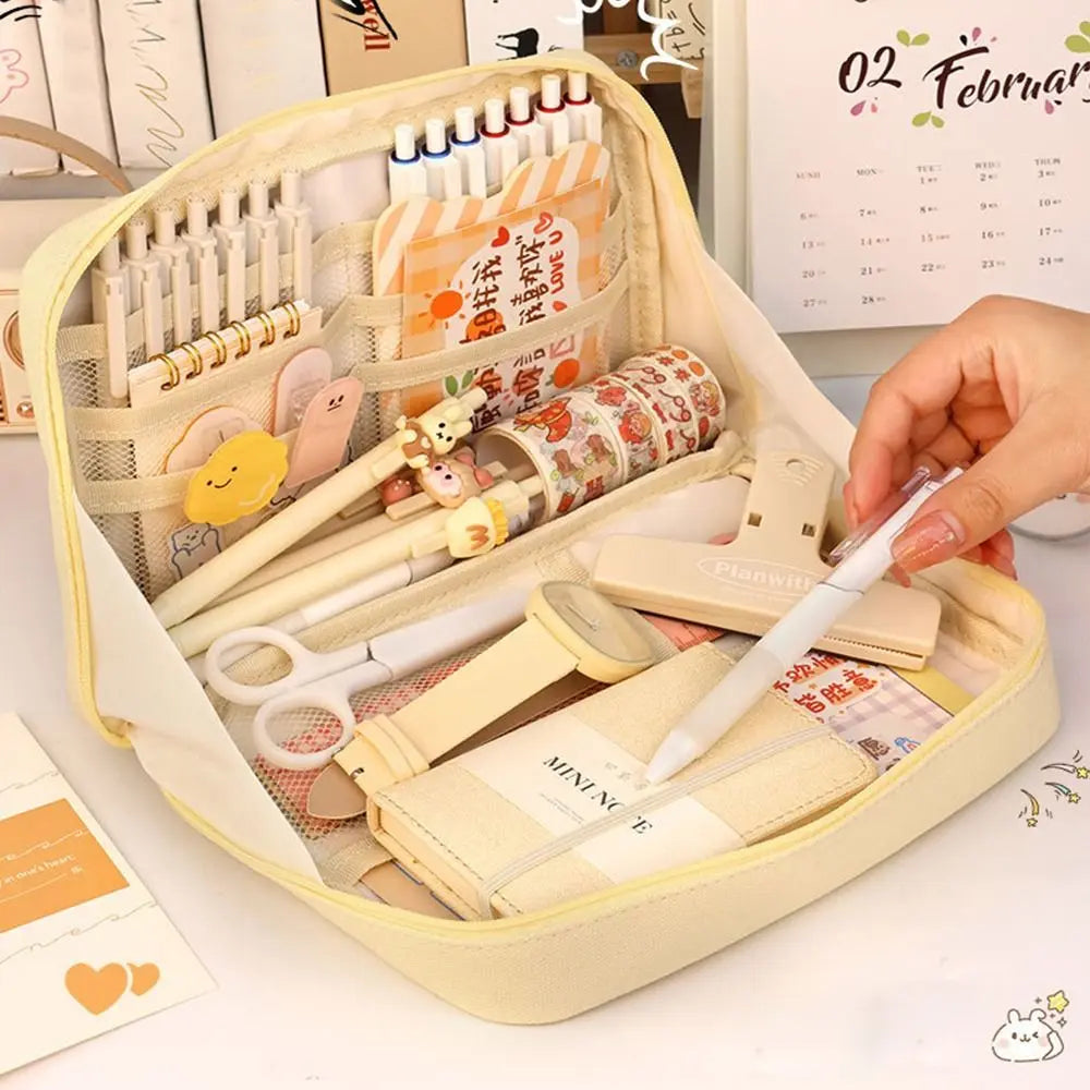 School Supplies Korean Style Makeup Cosmetic Bag