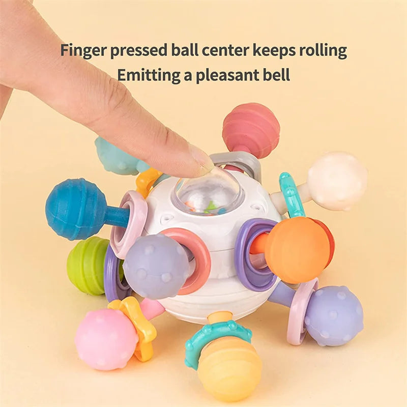 BPA Free Rotating Rattle Ball Grasping Activity