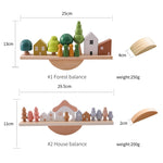 Wooden Baby Animal Balance Board Threading Stacking Toys