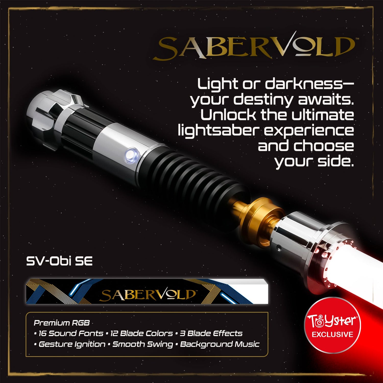 SaberVold SV-Obi SE Lightsaber Premium RGB Preimum RGB SaberVold