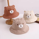Bear Kids Bucket Hat Cotton 5-24M